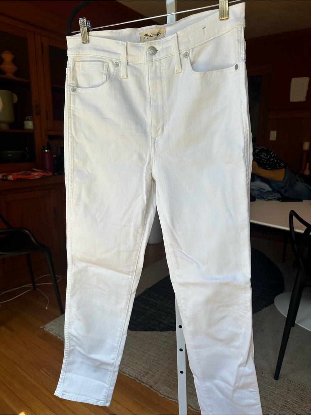 Madewell White Skinny Jeans